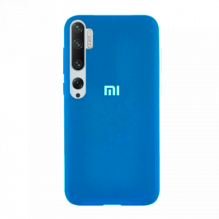 Накладка Silicone Case для Mi Note 10 (Светло-синий)